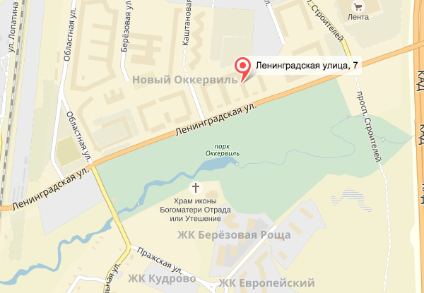 Схема проезда к классу автошколы в Кудрово